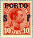 King Christian X - overprinted PORTO