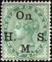 Queen Victoria (1819-1901) - Overprint "On H.M.S."