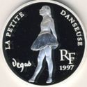 10 Francs (1,5 euro -Figure wearing tutu left)