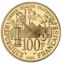100 Francs (100th Anniversary of Emile Zola's novel - Gold)