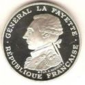 100 Francs (230th Anniversary of the birth of La Fayette 0.950)