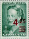 Queen Margrethe II, new value overprint