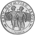 1 Pa'anga (XXIV Summer Olympic Games 1988 Seoul - Running)