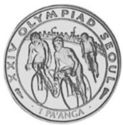 1 Pa'anga (XXIV Summer Olympic Games 1988 Seoul - Bicycling)