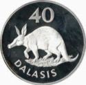 40 Dalasis (Conservation - Aardvark)