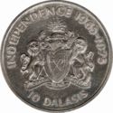 10 Dalasis (10th Anniversary of Independence - Ag. 0.925)