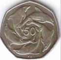 50 Pence (Five Dolphins)