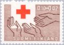 Hands reaching out for the Red Cross