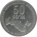 50 Som (10th Anniv. of Uzbekistan's Independence)