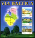 Joint Issue of Baltic States - Via Baltica Motorway Project