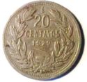 20 Centavos (large 20 - with O. Roty)