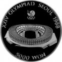 5,000 Won (XXIV Sumer Olym. 1988 - Seoul Olympic Stadium)