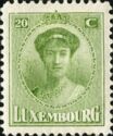 Grand Duchess Charlotte facing Forward (20c green)