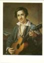Vasily Tropinin. Guitar player. 1823