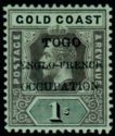Stamp Gold Coast overprinted
