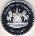 10 Maloti (250th birthyear of 1st U.S. Pres. G. Washington)
