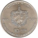 10 Pesos (Bicentennial of the French Revolution - Bastille)
