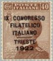 Philatelic Congress, Triest, overprinted