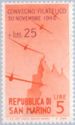 Air Mail - 1946 new color - ovp Congresso Filatelico
