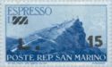 Espresso - 1945 - overprinted new value