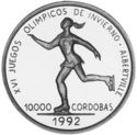 10,000 Córdobas (XVI Winter Olympics Albertville 1992)
