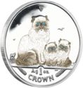 1 Crown (Himalayan cat with kittens - coloured)
