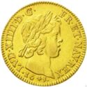 1 Louis d'or (Louis XIV. Short curl - A - Paris)