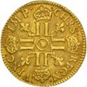 1 Louis d'or (Louis XIV. Short curl - D - Lyon)