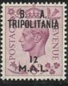 British Stamp Overprinted "B.A. Tripolitania"