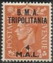 British Stamp Overprinted "B.M.A. Tripolitania"