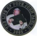 250 Shillings (Pope John Paul II kissing bible)