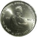 5 Rupees (150th Birth Anniversary of Swami Vivekananda)