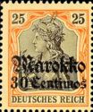 overprint on "Germania"
