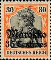 overprint on "Germania"