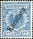 Crown/eagle with overprint