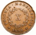 10 Réis ("X" - Maria II)