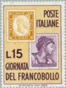 4th Stamp day with 10 c of Sardinia and 30 L. Italy