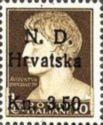 Italy Stamp Overprinted N.D. Hrvatska