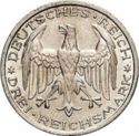 3 Reichsmark (400th Anniv. - Phillips Univer. of Marburg - A)