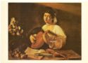 Michelangelo Merisi da Caravaggio. Girl with a lute. 1595