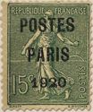 Semeuse Postes PARIS 1920