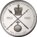 10 Dollars (30th Anniversary of Coronation)