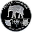 300 Ngultrum (Protect Our World - Asian Elephant)