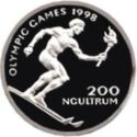 200 Ngultrum (XVIII Winter Olym. Gam. Nagano - Skiing)