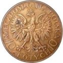 10 Złotych (PRÓBA) (Woman's Head)