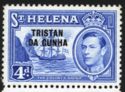 "TRISTAN DA CUNHA" Overprinted