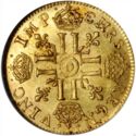 1 Louis d'or (Louis XIV - D - Lyon)