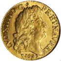 1 Louis d'or (Louis XIV - D - Lyon)