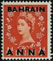 Queen Elizabeth II with black overprint