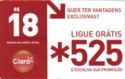 Ligue gratis * 525 - R$18 - 2014-12